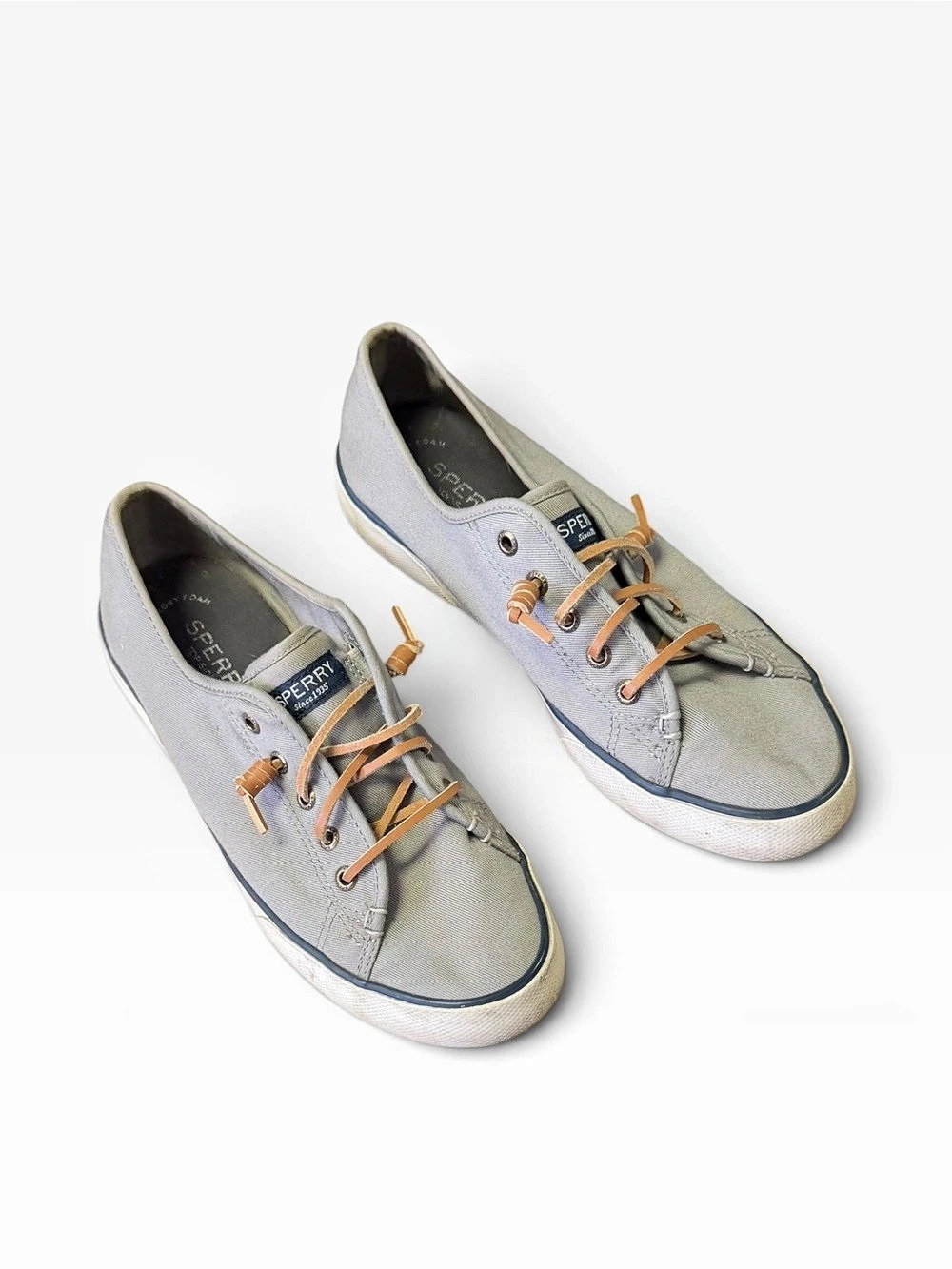 Sperry Crest Vibe Canvas Sneaker Gray & White